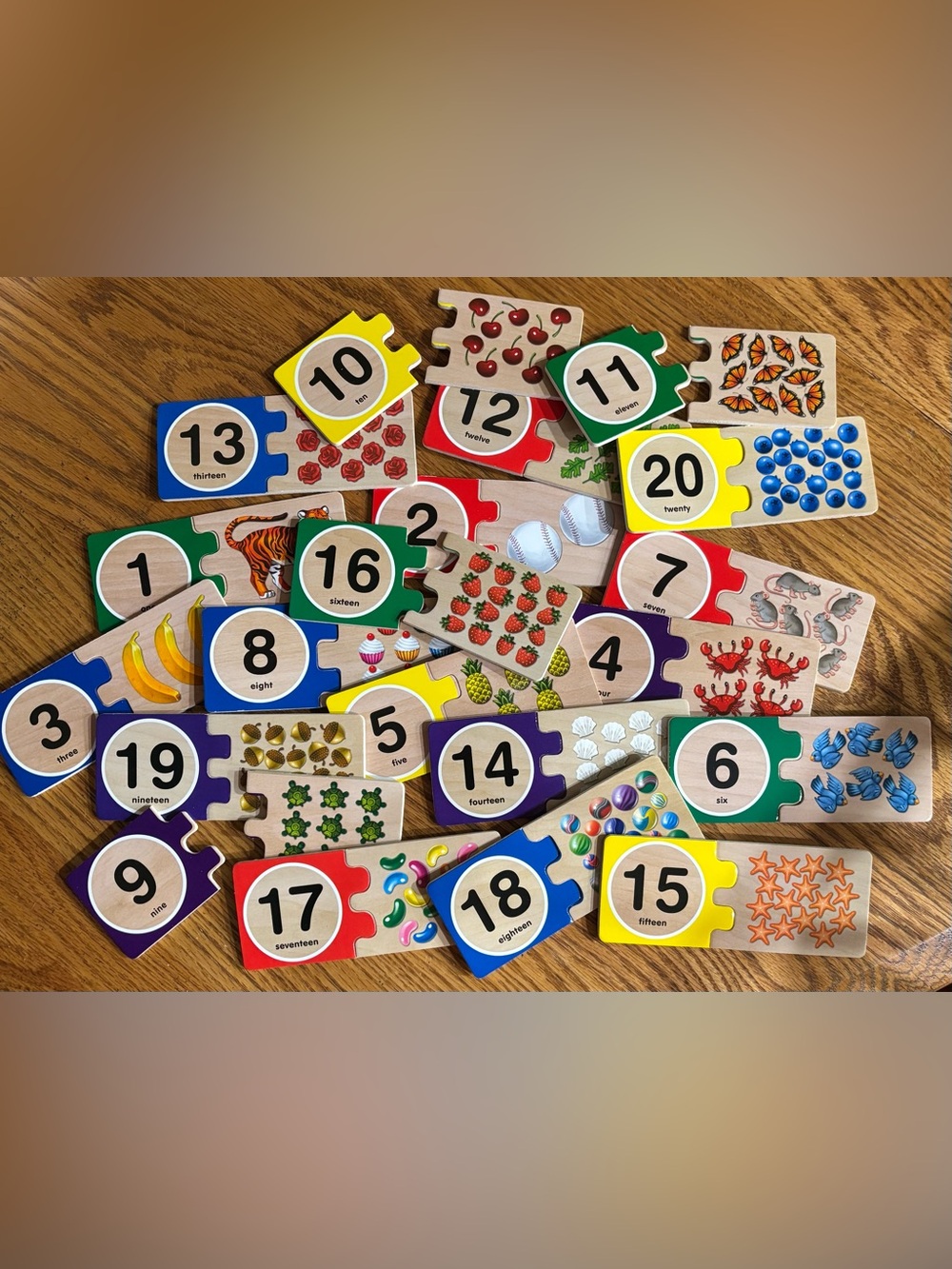 Melissa & Doug Wooden Number Puzzle - Ages 4+